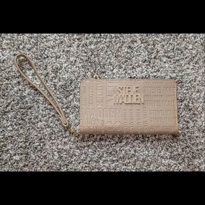 Steve Madden Embossed Brown Wristlet Clutch
